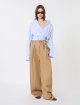 Блакитна сорочка у смужку Sportmax з бавовни: фото 1 - Invogue