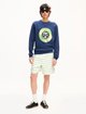 Сине-чёрный свитшот Kenzo из хлопка: фото 1 - Invogue