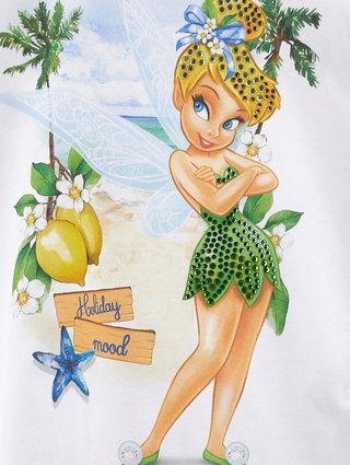 Комплект для девочек футболка и леггинсы Tinkerbell Monnalisa: фото 3 - Invogue