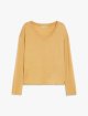Золота блуза Max Mara з шовкового трикотажу: фото - Invogue