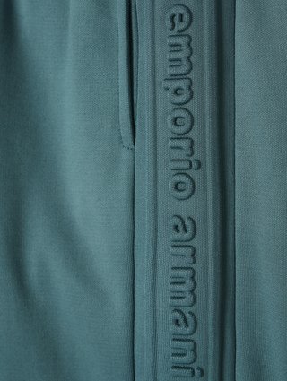 Изумрудная кофта, брюки EMPORIO ARMANI KIDS из хлопка: фото 5 - Invogue