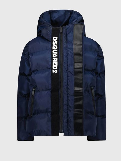 Синяя куртка  DSQUARED KID: фото 1 - Invogue