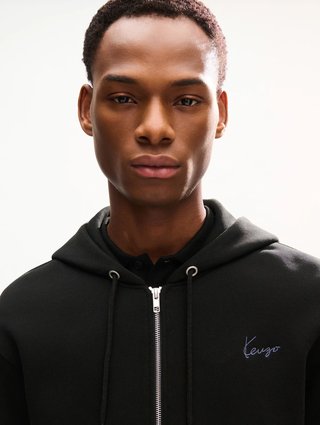 Черное худи Kenzo из хлопка: фото 4 - Invogue