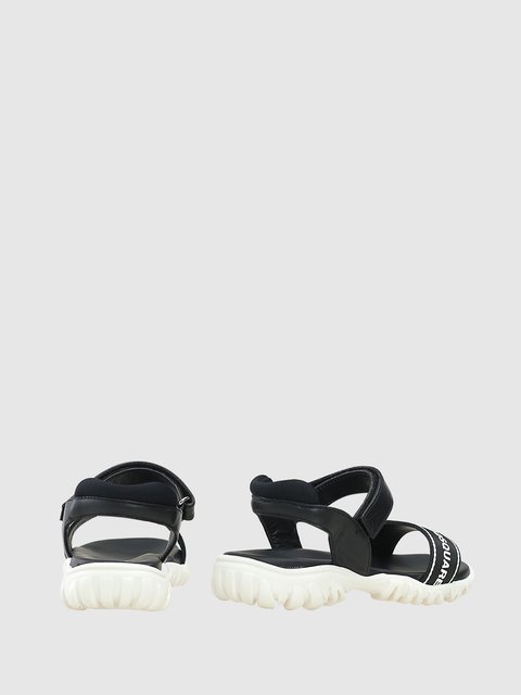Чёрные босоножки DSQUARED KID: фото 2 - Invogue