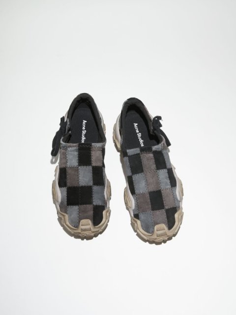 Сірі кросівки Acne Studios зі шкіри: фото 1 - Invogue