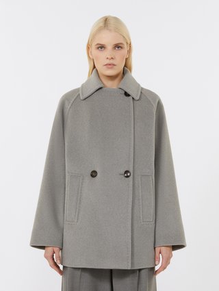 Светло-серое пальто MAX MARA из шерсти: фото 2 - Invogue