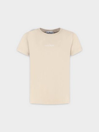 Бежева футболка Stone Island з бавовни: фото - Invogue