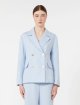 Блакитний жакет Max Mara з лляної тканини: фото 2 - Invogue