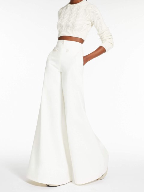Білі брюки MAX MARA : фото 3 - Invogue