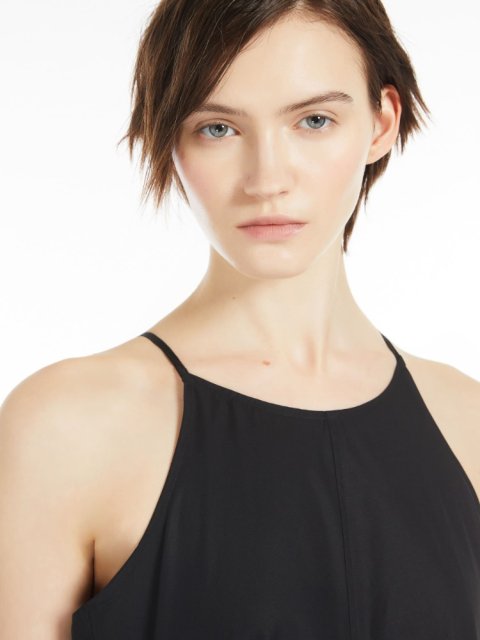 Чорна довга сукня SPORTMAX: фото 3 - Invogue