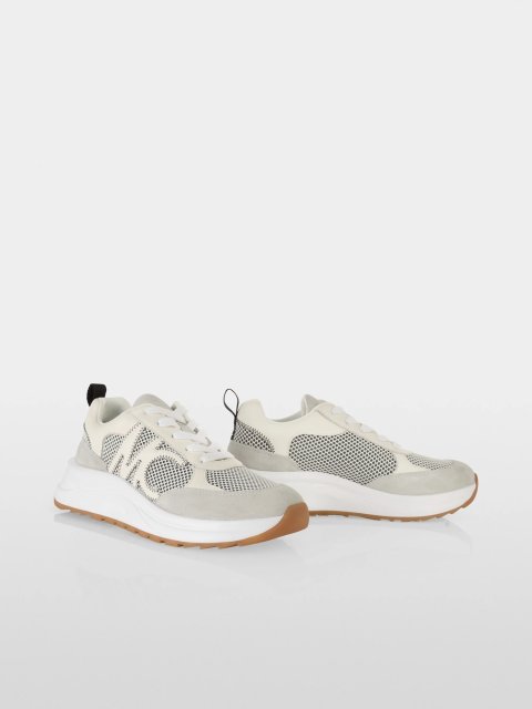 Белые кроссовки MARC CAIN из смеси кожи: фото 2 - Invogue