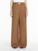 Темно-коричневі брюки Max Mara з бавовни та льону: фото 2 - Invogue