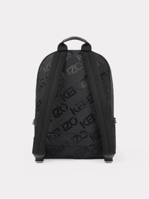 Черный рюкзак KENZO с логотипом: фото 1 - Invogue