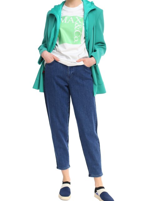 Голубые джинсы MAX&CO: фото 3 - Invogue