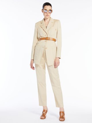 Бежеві брюки MAX MARA : фото 5 - Invogue