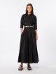 Чорна сукня Max Mara приталеного крою з бавовни: фото 1 - Invogue