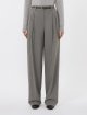 Сірі брюки MAX MARA з еластичної вовняної саржі: фото 2 - Invogue