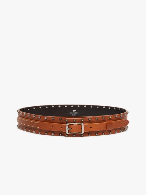 Світло-коричневий ремінь Weekend Accessories зі шкіри: фото - Invogue