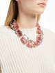 Розовое колье WEEKEND ACCESSORIES: фото 2 - Invogue