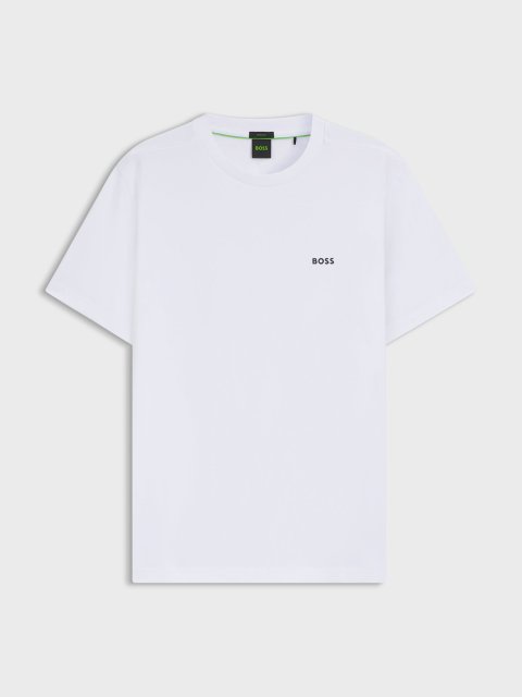 Белая футболка BOSS из хлопка: фото - Invogue