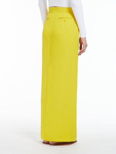Желтая длинная юбка Max Mara: фото 2 - Invogue