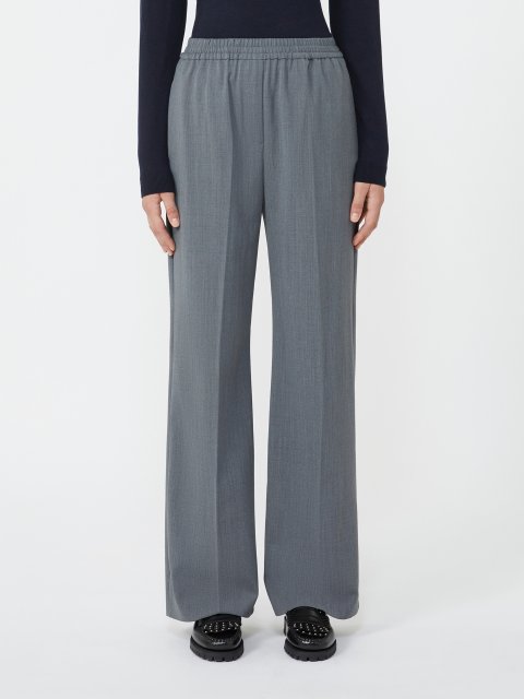 Cірі брюки WEEKEND MAX MARA з вовни: фото 2 - Invogue