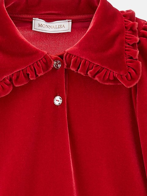 Червона сукня MONNALISA з заниженою талією: фото 2 - Invogue