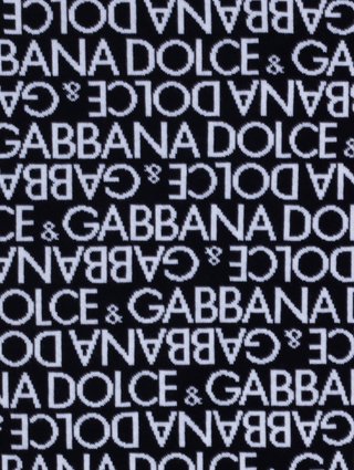 Платье DOLCE&GABBANA из шерсти с принтом в виде логотипа: фото 2 - Invogue