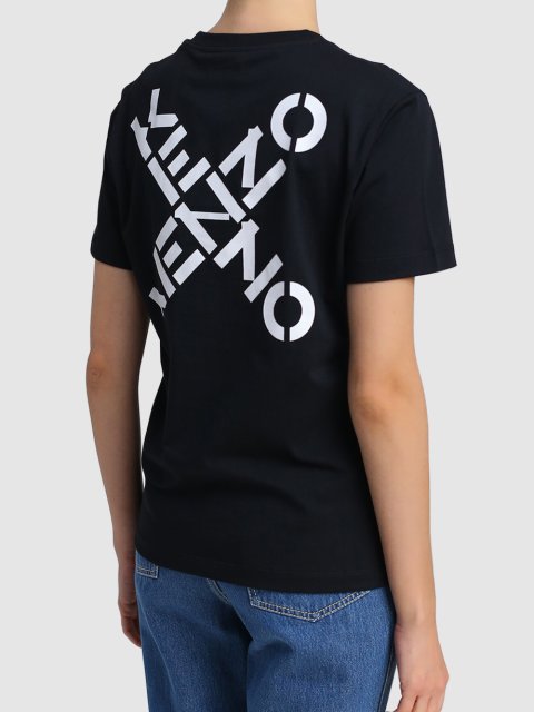Чёрная футболка KENZO: фото 4 - Invogue