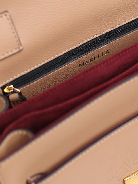 Бежевая сумка MARELLA: фото 7 - Invogue