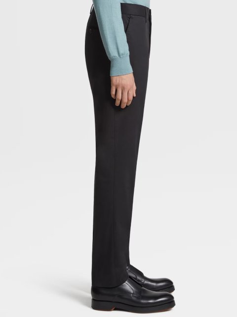Чёрные брюки ZEGNA: фото 2 - Invogue