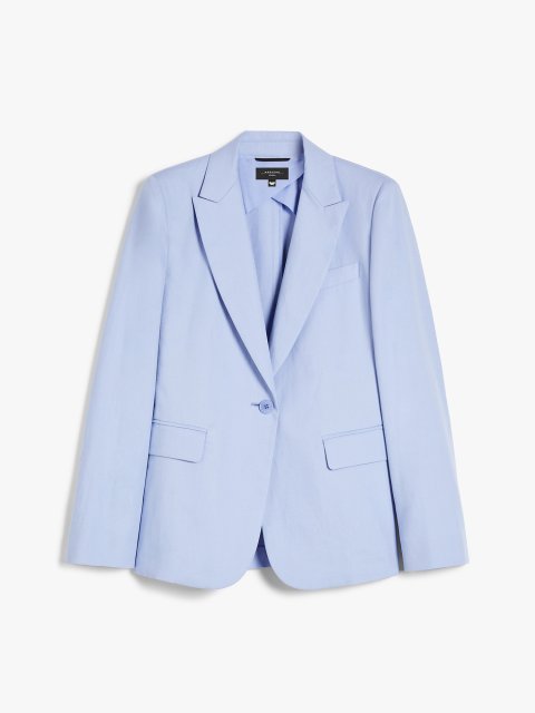 Блакитний жакет Weekend Max Mara з льону: фото - Invogue