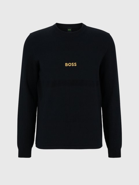 Чёрный свитер BOSS: фото - Invogue