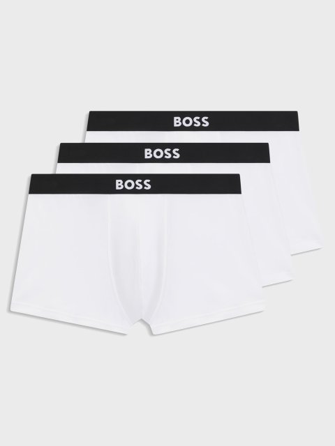 Білі боксери 3 пари BOSS з бавовни: фото - Invogue