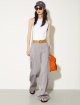 Фиолетовые брюки Max&Co из льна и хлопка: фото 1 - Invogue