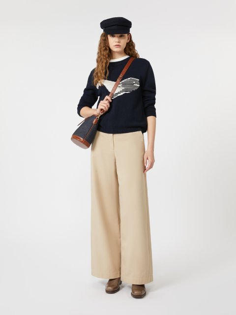 Темно-синій светр WEEKEND MAX MARA прямого крою: фото 1 - Invogue