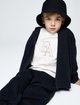 Темно-синяя панама Emporio Armani из полиэстера: фото 1 - Invogue