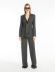 Темно-сірий жакет Max Mara з поясом: фото 4 - Invogue
