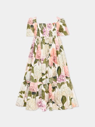 Цветочный принт платье Dolce&Gabbana из хлопка: фото 1 - Invogue