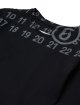 Чорна укорочена футболка MM6 Maison Margiela з бавовни: фото 2 - Invogue