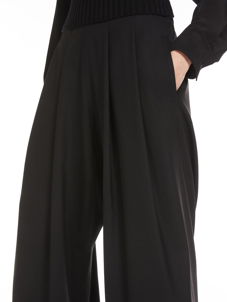 Черные брюки Max Mara длинные: фото 4 - Invogue