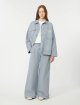 Блакитний жакет WEEKEND MAX MARA з чистої бавовни: фото 1 - Invogue
