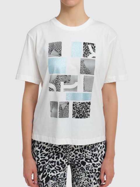 Белая футболка MARC CAIN: фото 3 - Invogue