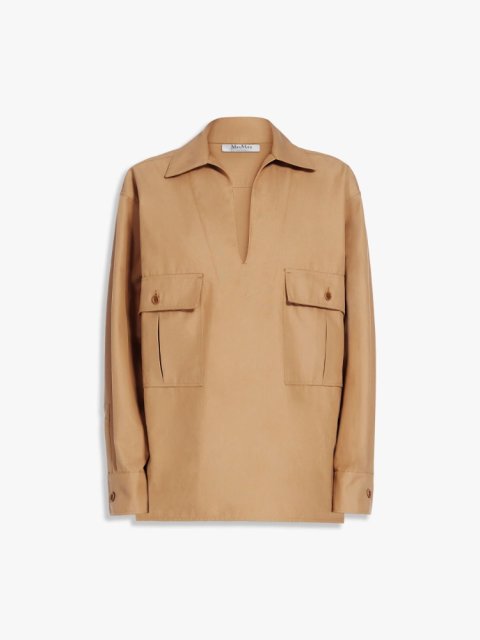 Світло-коричнева блуза Max Mara вільного крою: фото - Invogue