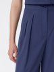 Темно-синие брюки Weekend Max Mara из хлопка: фото 4 - Invogue