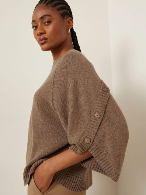 Коричневий светр MAX MARA з вовни та кашеміру: фото 4 - Invogue
