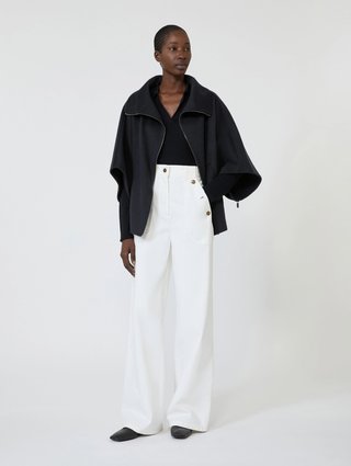 Свитер Max Mara ультрамаринового цвета из шелка и кашемира: фото 2 - Invogue