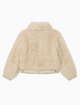Кремовая шуба Emporio Armani из искусственного меха: фото 2 - Invogue