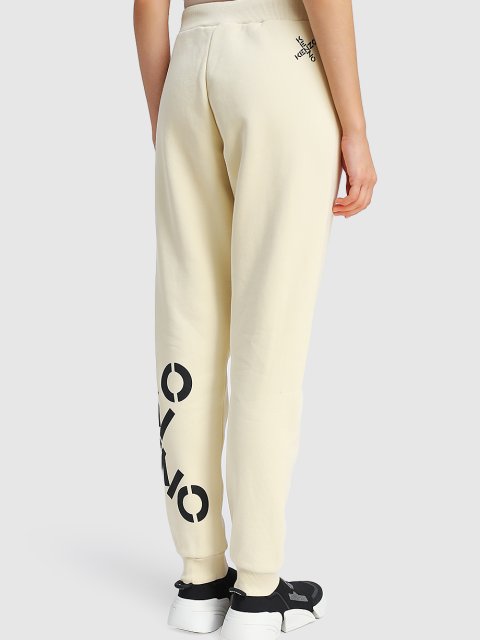 Бежевые брюки KENZO: фото 4 - Invogue