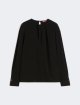 Чорна блуза MAX MARA з каді: фото - Invogue